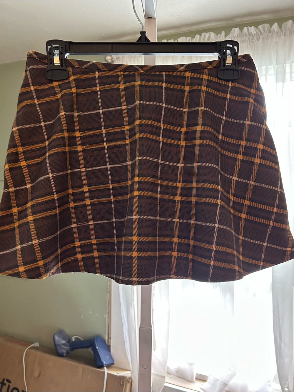 Free People Skort in Oliver Plaid - black Combo
